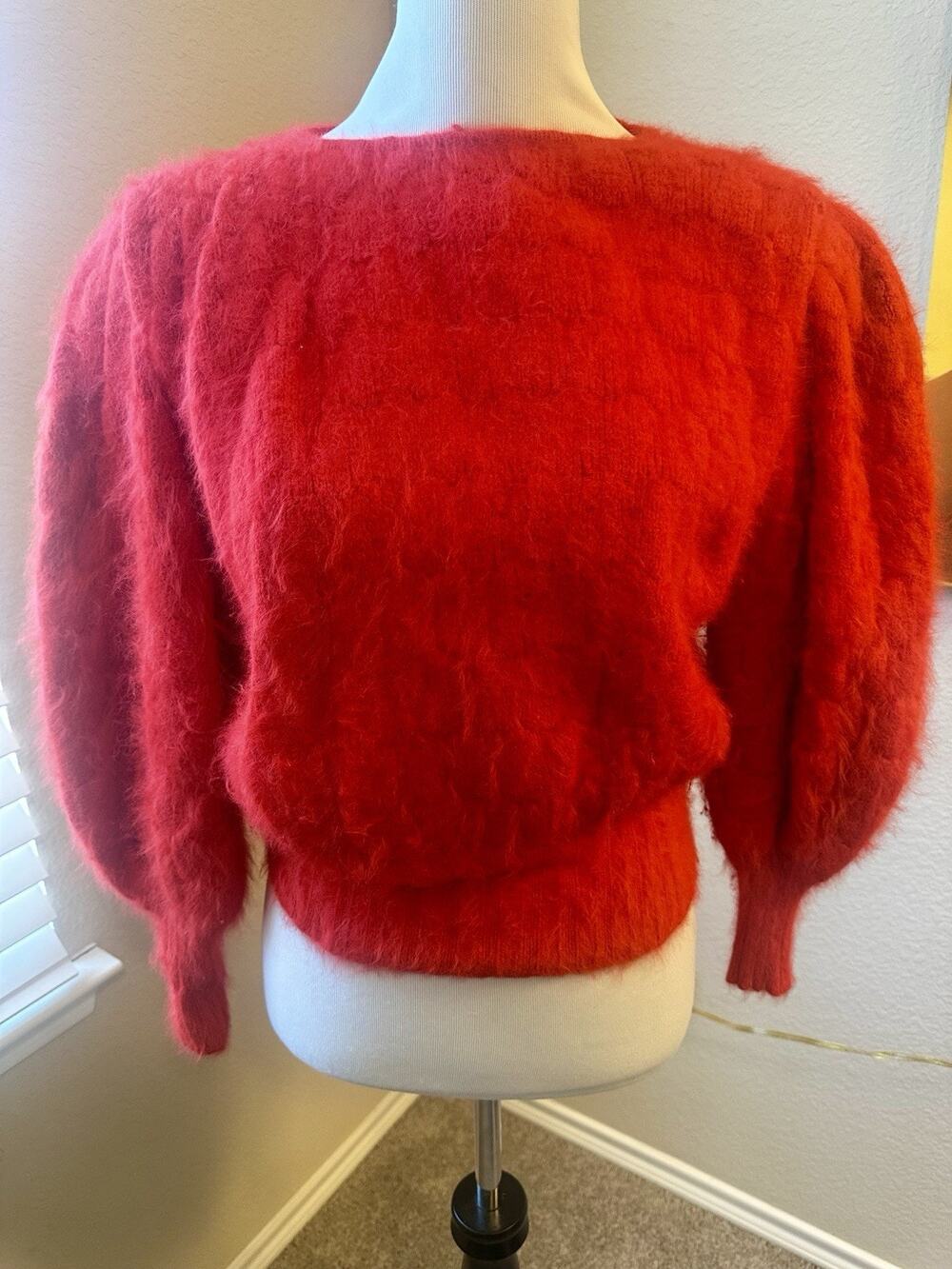 Vintage Umberto Ginocchietti Angora And Wool Sweater - Made In Italy - Small